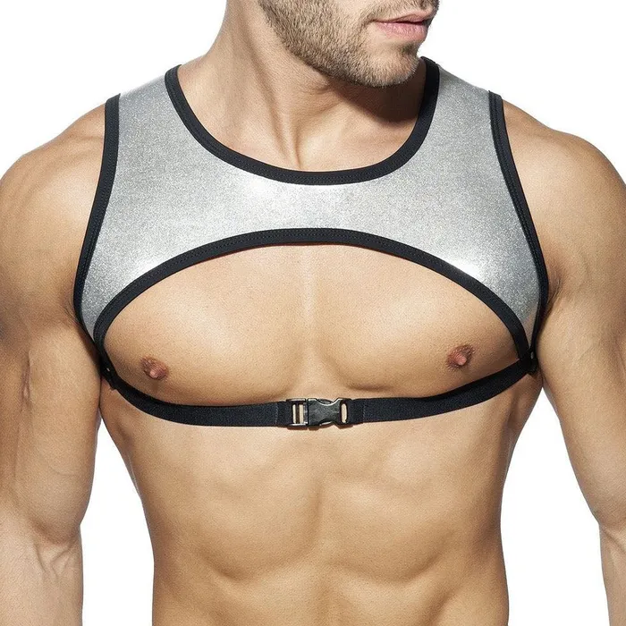 mysite Female Sex Toys Metallic Pec Harness