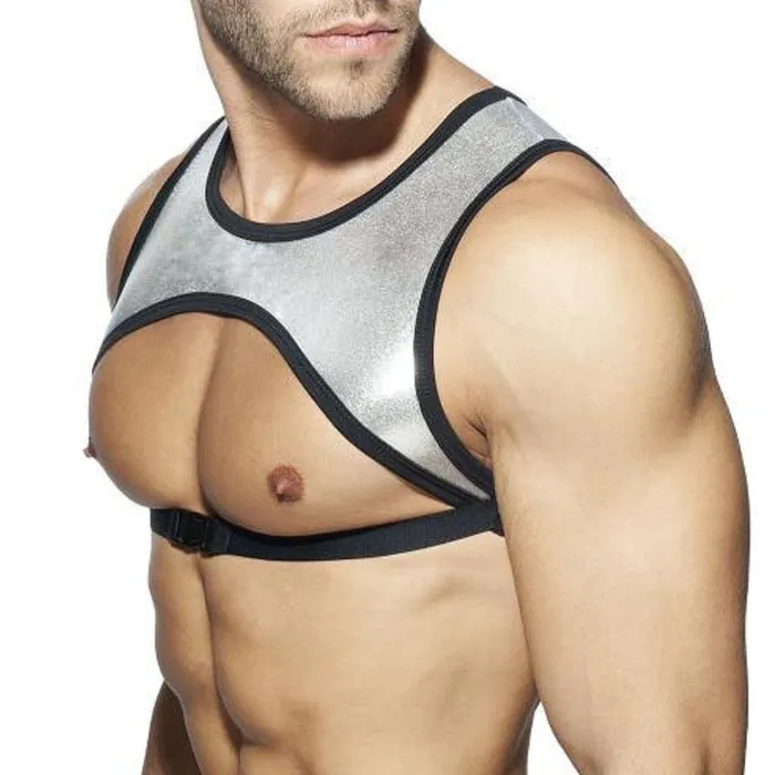 mysite Female Sex Toys Metallic Pec Harness