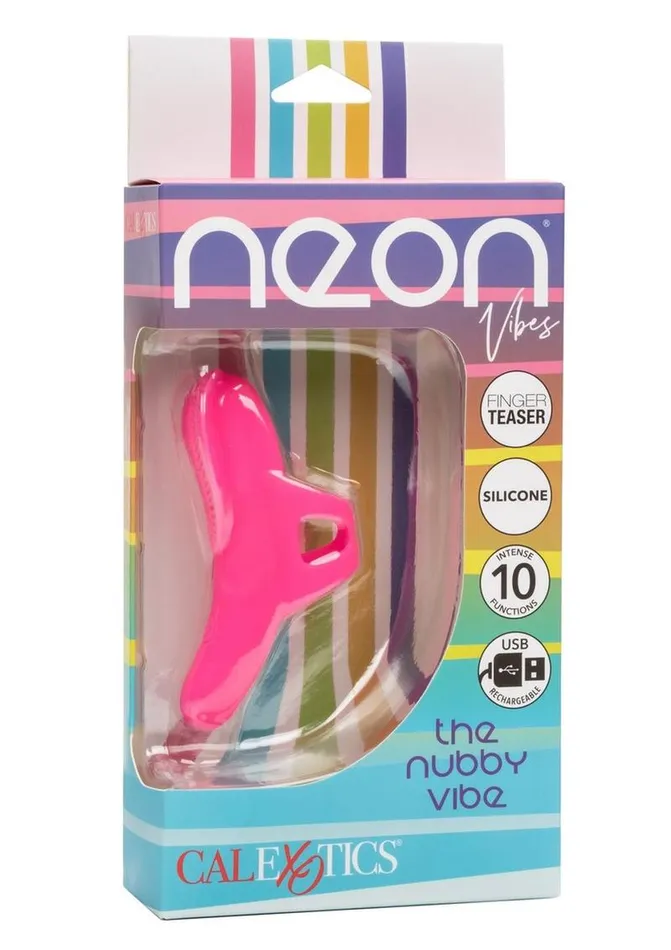 Neon Vibes The Nubby Rechargeable Silicone Vibrator Neon Vibes Female Sex Toys