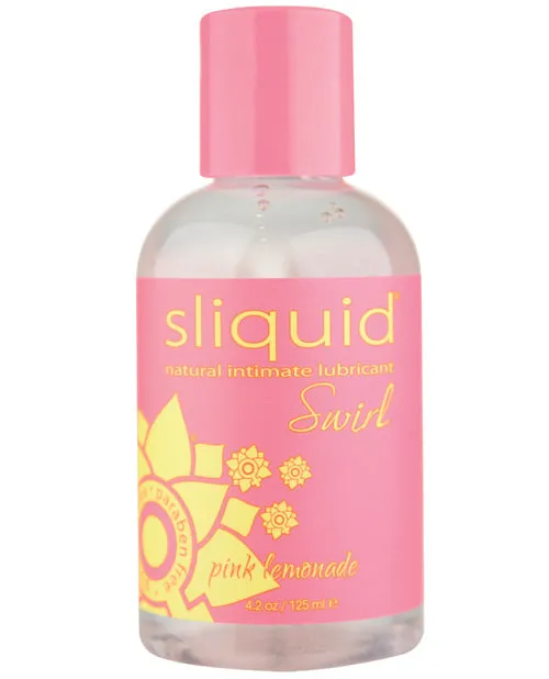 Open Desires Lubricants Sliquid Naturals Swirl Lubricant 42 oz Pink Lemonade