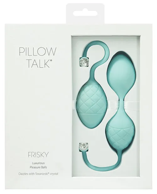 Open Desires Vibrators Pillow Talk Frisky Pleasure Balls Teal