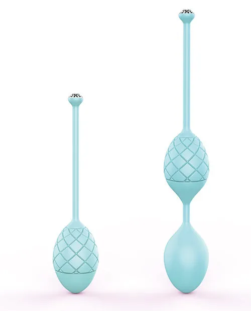 Open Desires Vibrators Pillow Talk Frisky Pleasure Balls Teal