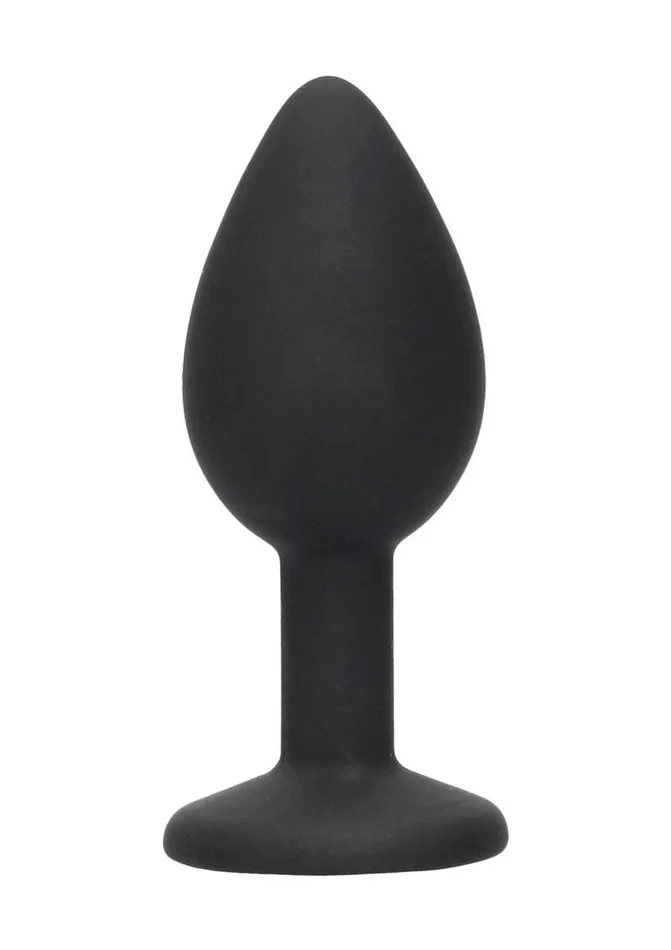 Ouch Male Sex Toys Ouch Silicone Butt Plug with Removable Jewel