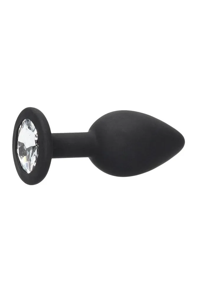 Ouch Male Sex Toys Ouch Silicone Butt Plug with Removable Jewel