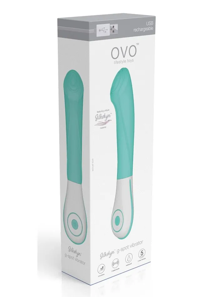 OVO Silkskyn Rechargeable Silicone GSpot Vibrator OVO Female Sex Toys