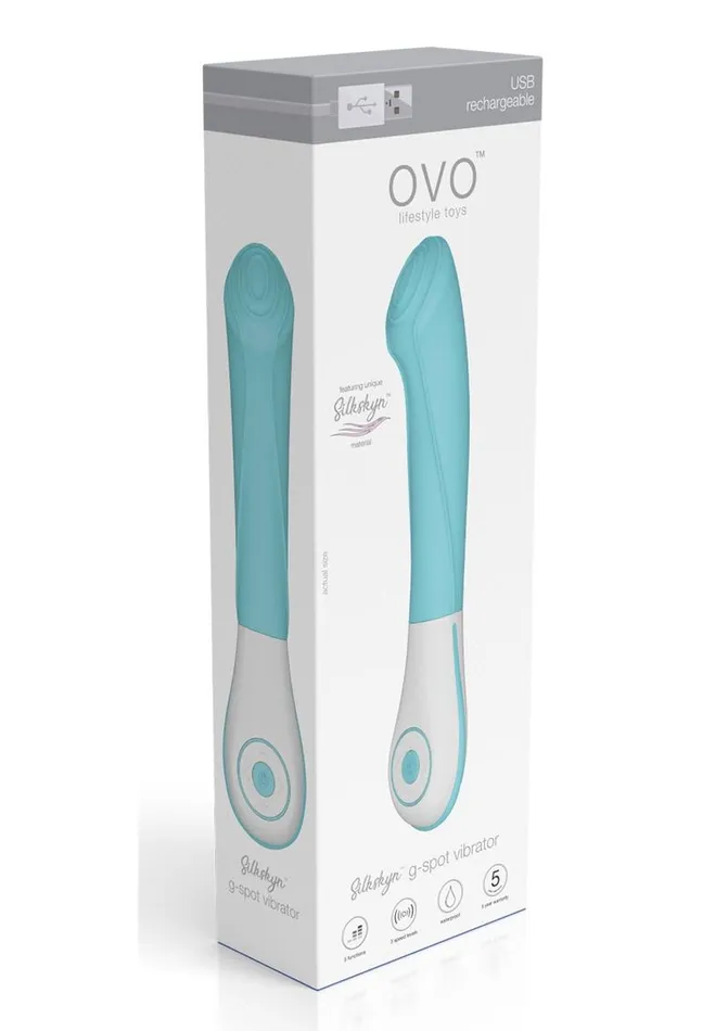 OVO Silkskyn Rechargeable Silicone GSpot Vibrator OVO Female Sex Toys