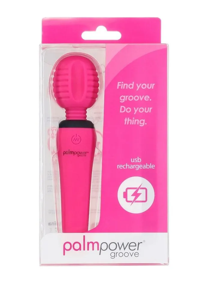 Palmpower Female Sex Toys Palmpower Groove Mini Wand Rechargeable Silicone Massage Wand