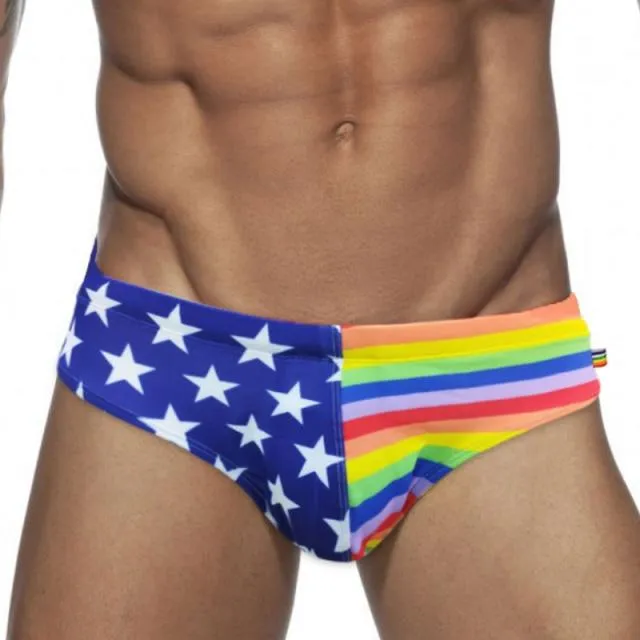 Patriotic Rainbow Swim Briefs Basai Outdoors Anal Patriotic Rainbow Swim Briefs Basai Outdoors Anal