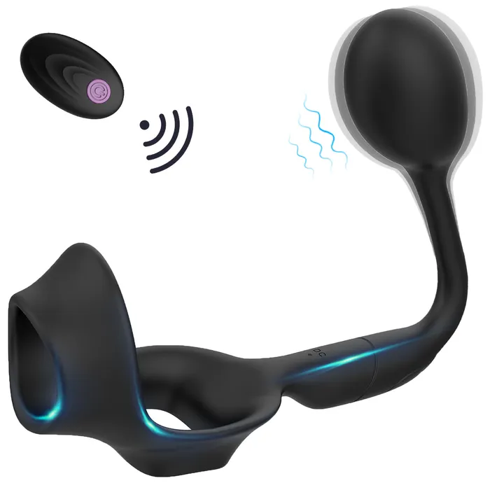 PENGUIN Anal Vibrator with Cock Ring Earlypeach Male Sex Toys