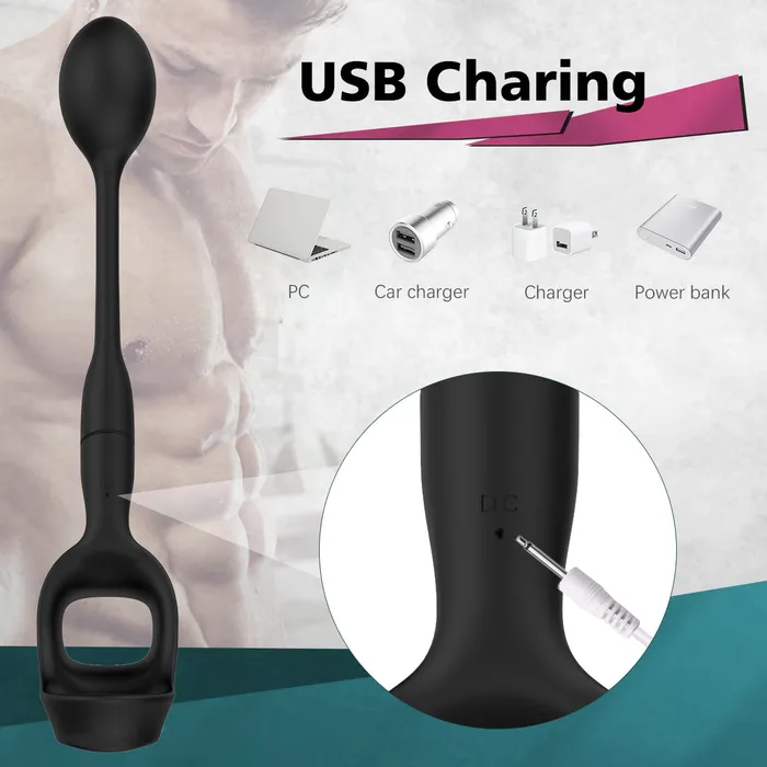 PENGUIN Anal Vibrator with Cock Ring Earlypeach Male Sex Toys