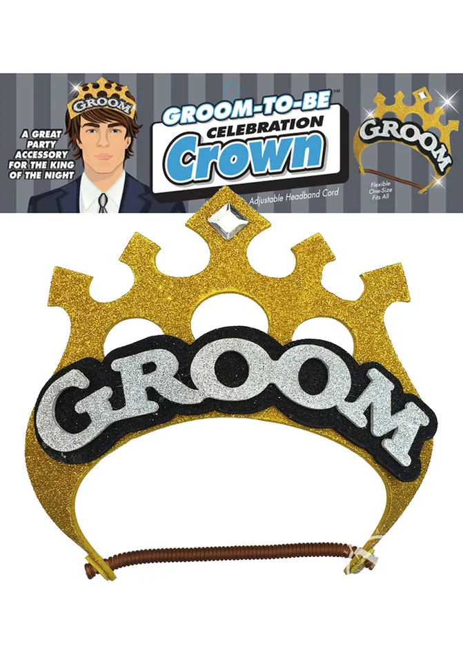 Sashes and Wearables GroomToBe Celebration Crown Vibrators