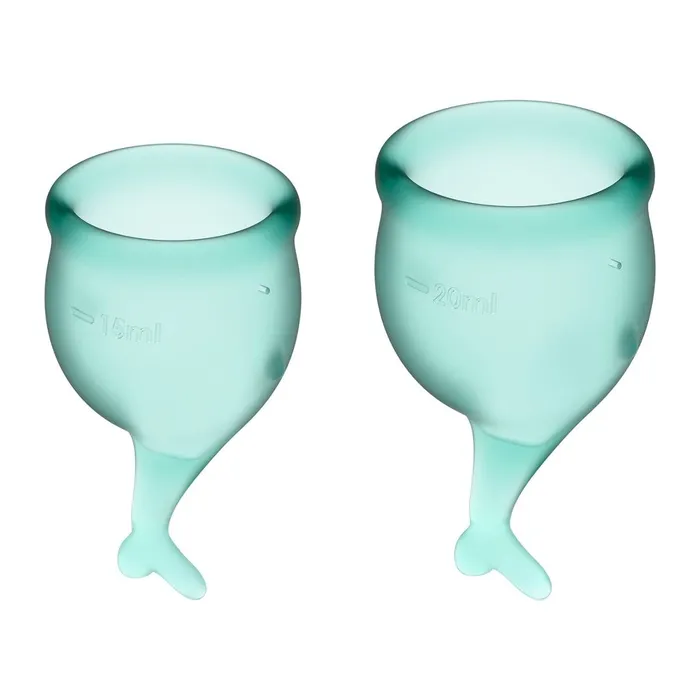 Satisfyer Feel Secure Menstrual Cups Green Satisfyer Vibrators