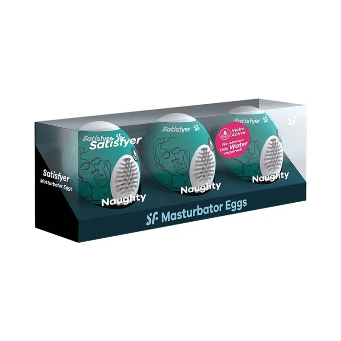 Satisfyer Male Sex Toys Satisfyer Masturbator Egg 3 Pack Naughty Green