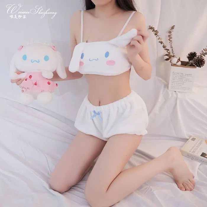 Sinderella Anal Cozy Cub Fleece Bear Lounge Lingerie Set