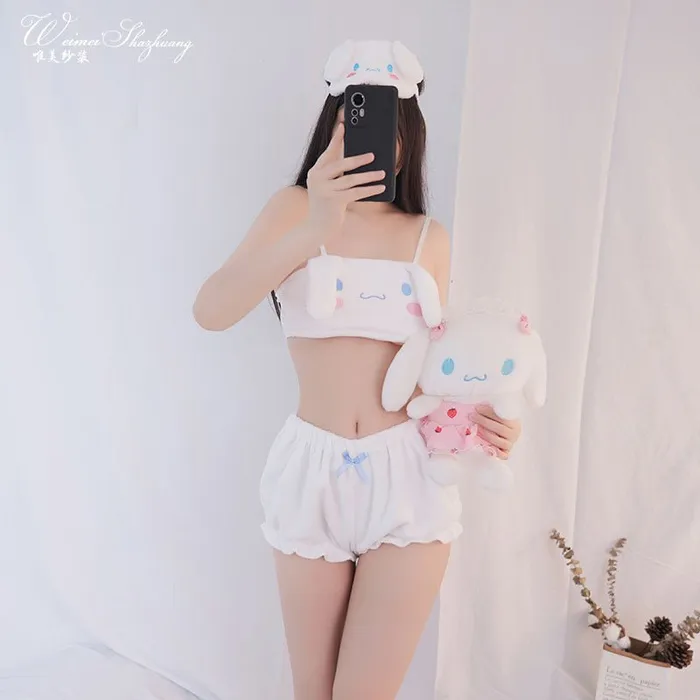 Sinderella Anal Cozy Cub Fleece Bear Lounge Lingerie Set