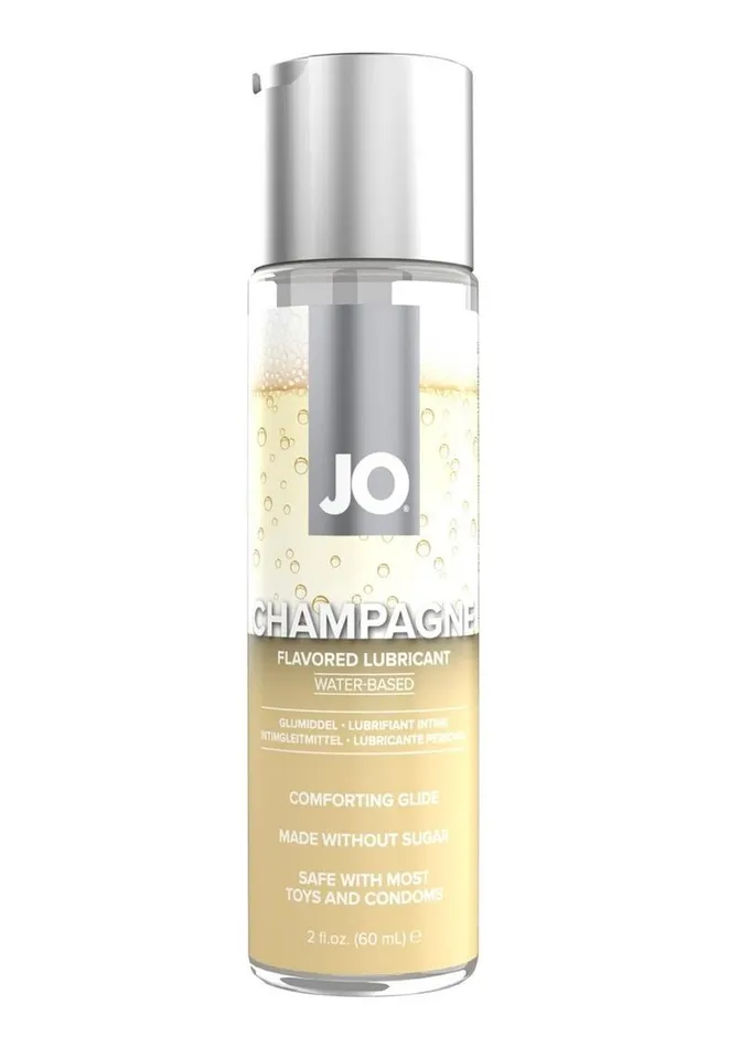 System JO Vibrators JO Water Based Flavored Lube 2oz Champagne
