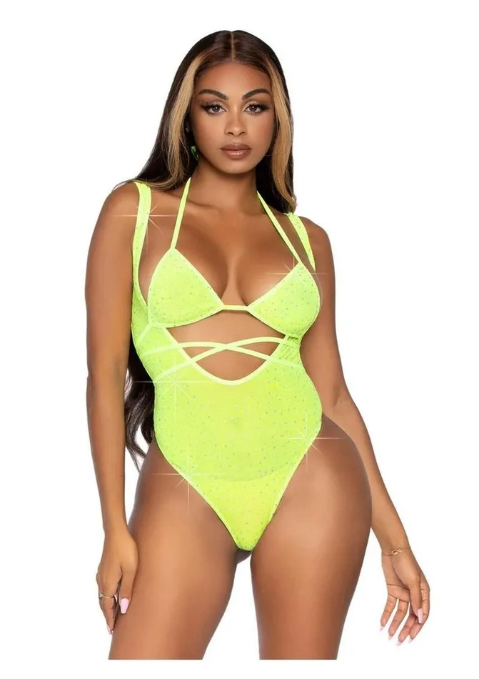 Teddies And Bodies Leg Avenue Leg Avenue Rhinestone Mesh Wrap Around Bikini Top and Suspender Bodysuit Teddies And Bodies Leg Avenue Leg Avenue Rhinestone Mesh Wrap Around Bikini Top and Suspender Bodysuit