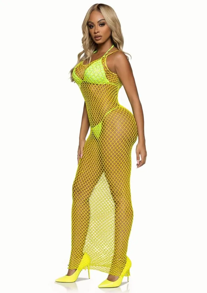Teddies And Bodies Leg Avenue Woven Twist Net Backless Maxi Dress One Size Lemon Leg Avenue Teddies And Bodies Leg Avenue Woven Twist Net Backless Maxi Dress One Size Lemon Leg Avenue