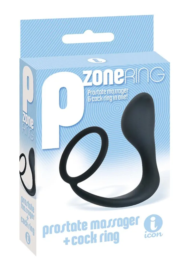 THE 9S The 9s P Zone Silicone Prostate Massager and Cock Ring Male Sex Toys
