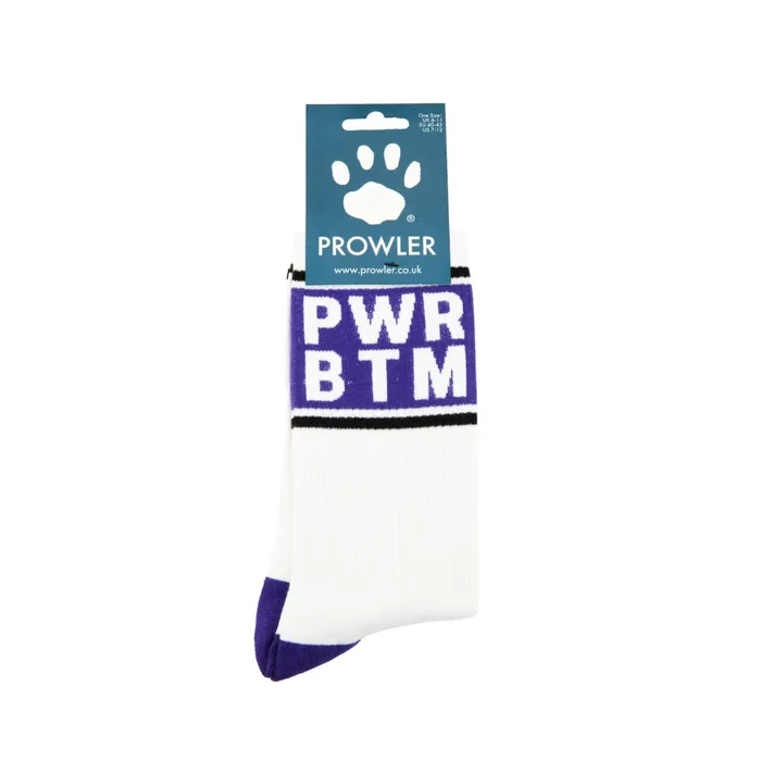 Vibrators Prowler Prowler PWR BTM Socks White Purple