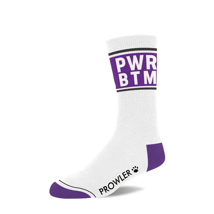 Vibrators Prowler Prowler PWR BTM Socks White Purple
