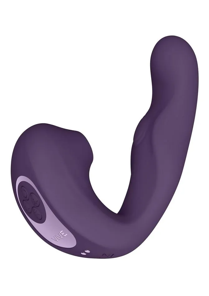 Vibrators Vive by Shots Vive Zaki Air Wave Pulse Wave and GSpot Rechargeable Silicone Vibrator