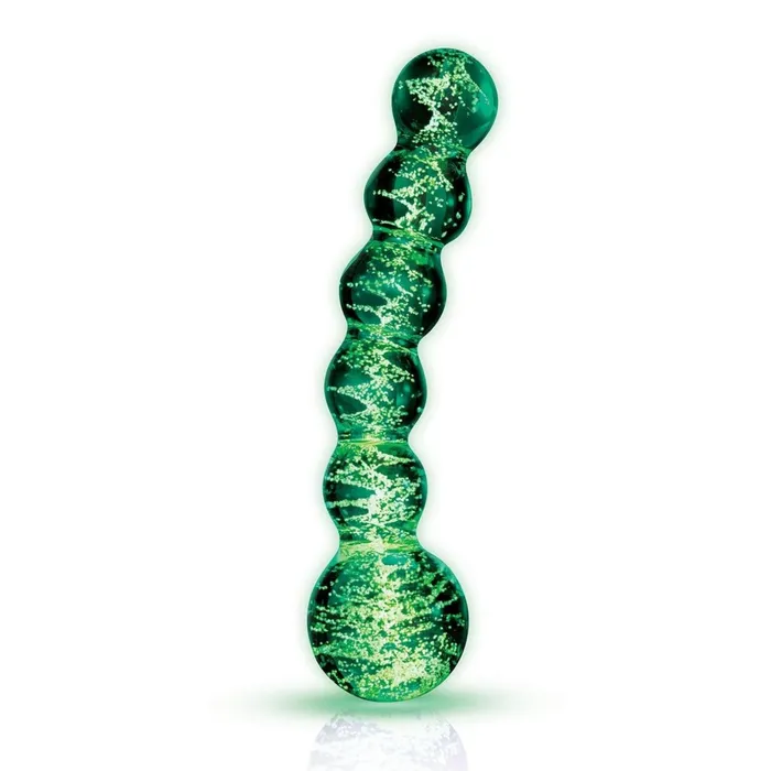 Whipsmart Whipsmart Glow In The Dark Glass Beaded Butt Plug 55 Inch Anal