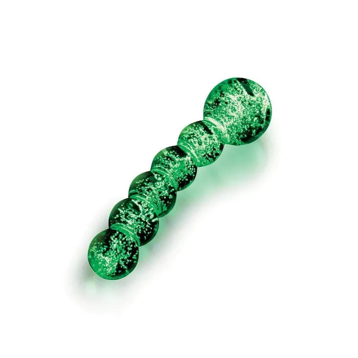 Whipsmart Whipsmart Glow In The Dark Glass Beaded Butt Plug 55 Inch Anal