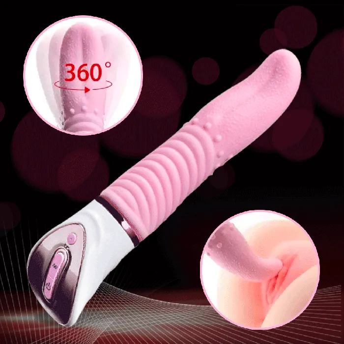 ADLTOYFUN Female Sex Toys 10 Vibration Modes Soft Clitoral Tongue Vibrator ADLTOYFUN Female Sex Toys 10 Vibration Modes Soft Clitoral Tongue Vibrator