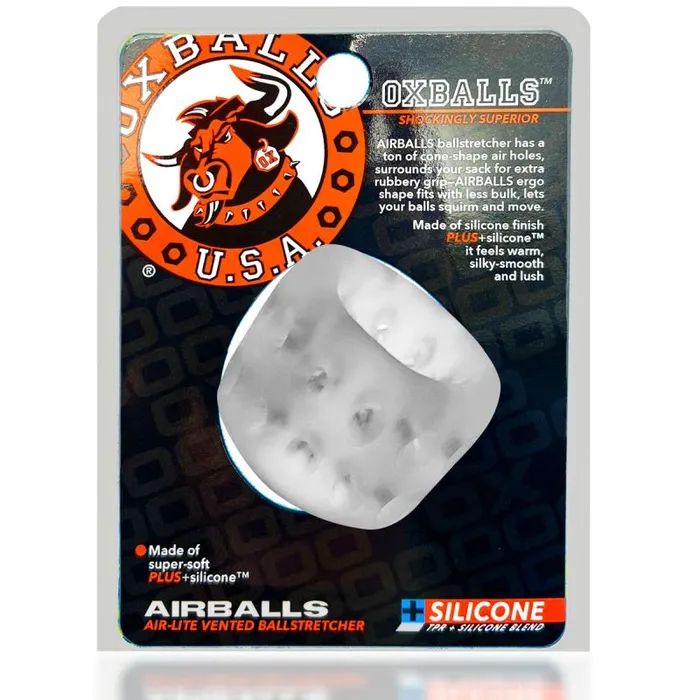 Airballs AirLite Ballstretcher Clear Ice OxBalls Anal
