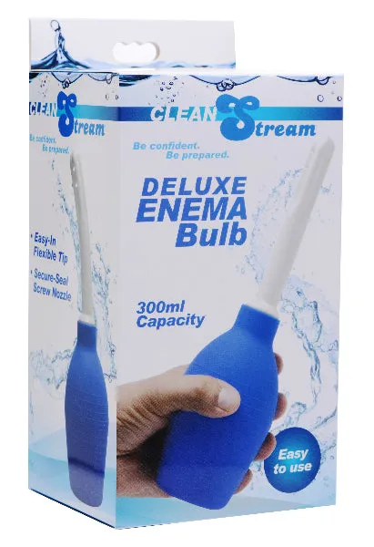Anal Deluxe Enema Bulb Blue XR Brands Anal Deluxe Enema Bulb Blue XR Brands