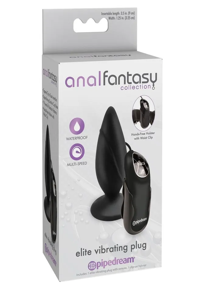 Anal Fantasy Collection Male Sex Toys Anal Fantasy Collection Elite Vibrating Silicone Plug Anal Fantasy Collection Male Sex Toys Anal Fantasy Collection Elite Vibrating Silicone Plug