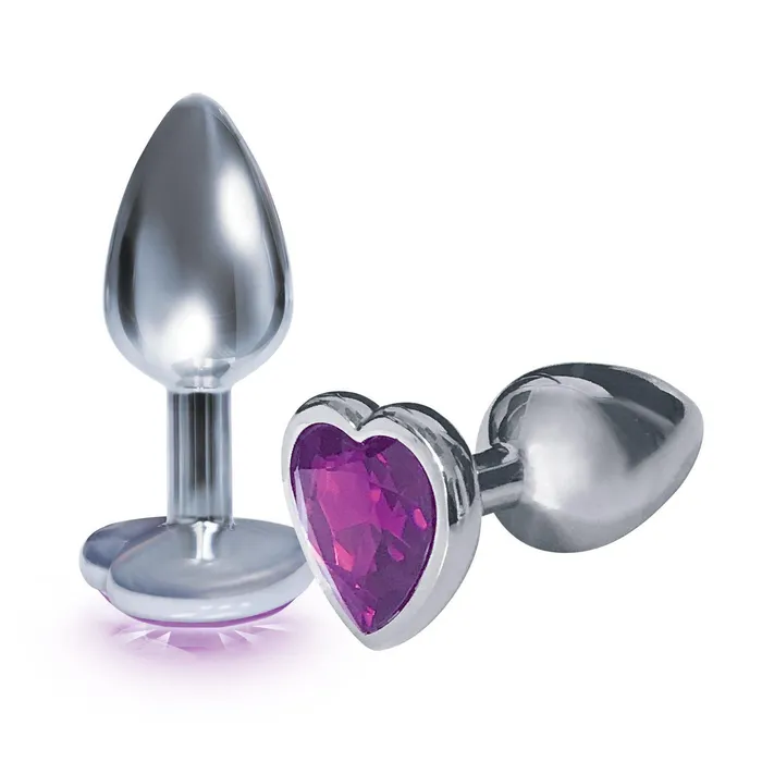 Anal Icon Brands The 9s the Silver Starter Heart Bejeweled Stainless Steel Plug Violet Anal Icon Brands The 9s the Silver Starter Heart Bejeweled Stainless Steel Plug Violet