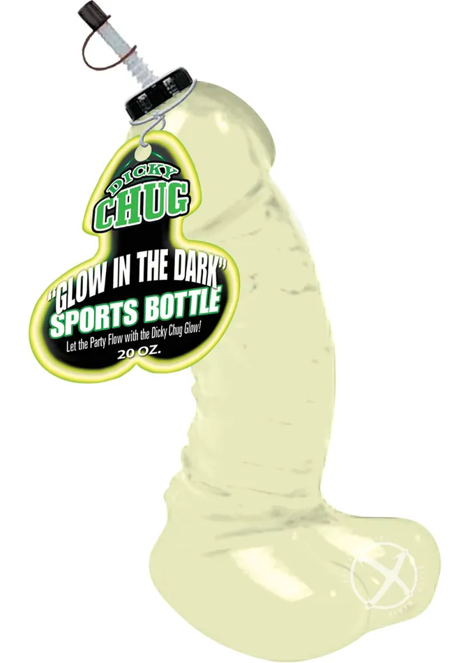 Bachelorette Dildos Dicky Chug Glow In The Dark Sports Bottle