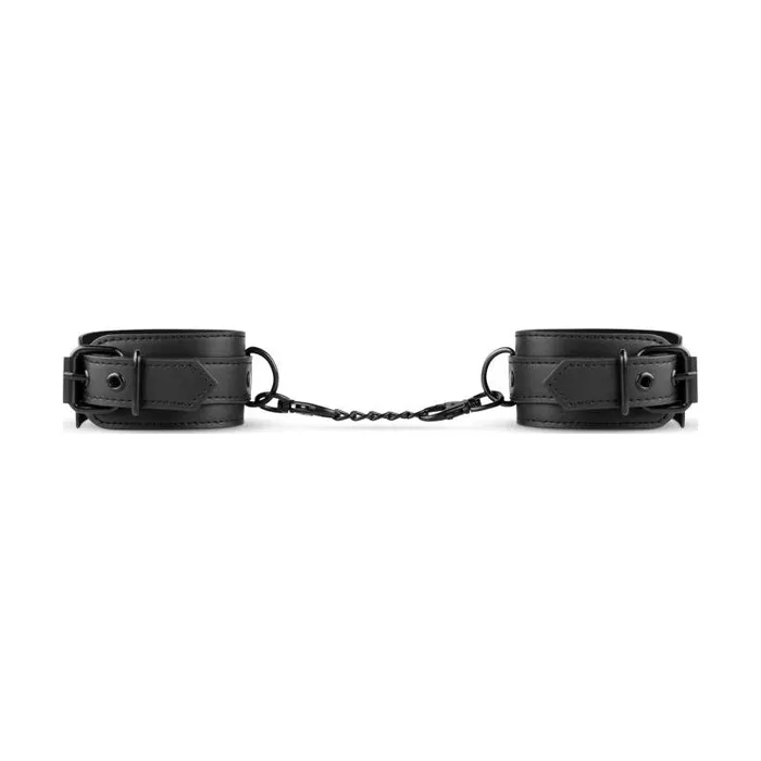 Bedroom Fantasies Faux Leather Handcuffs Black Anal