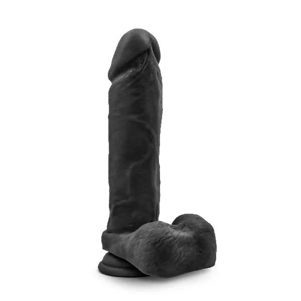 Blush Dildos Au Naturel Bold Massive 9 Inch Dildo Black