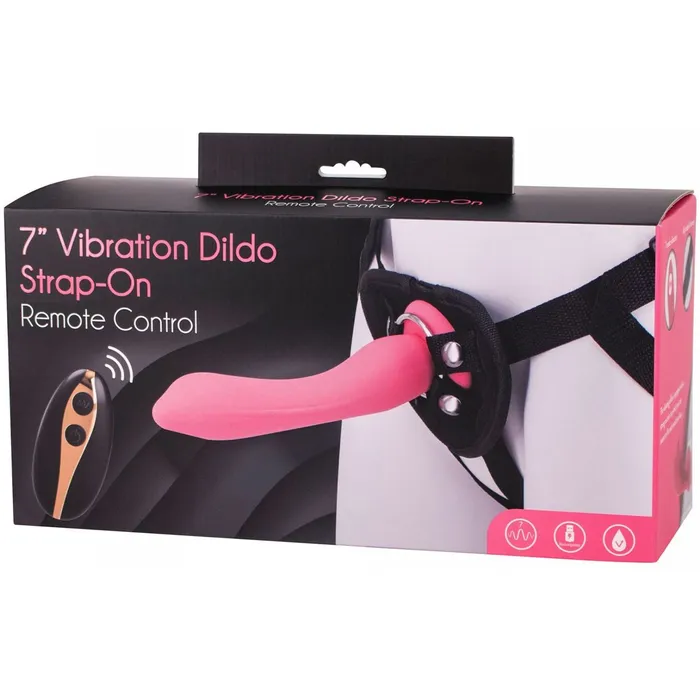BMS Factory Female Sex Toys Seven Creations 7 Vibrating StrapOn Harness Pink