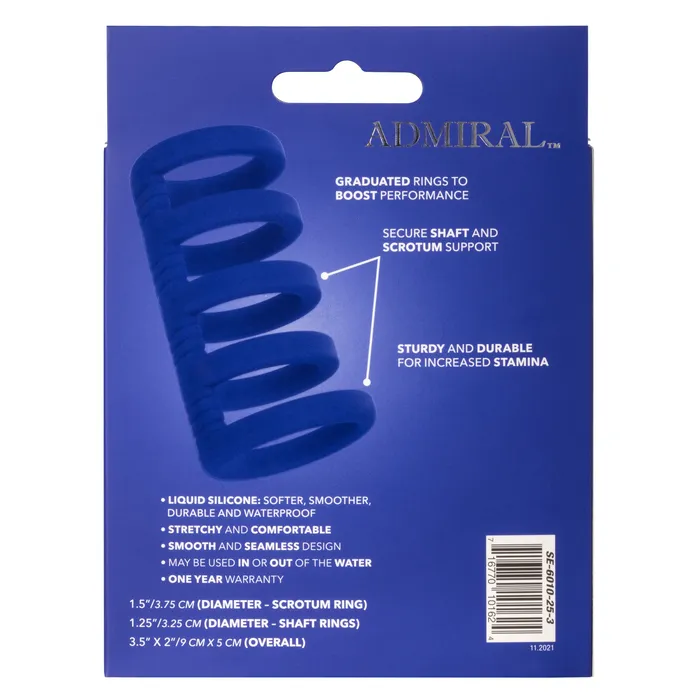CalExotics Admiral Xtreme Cock Cage Blue Male Sex Toys CalExotics Admiral Xtreme Cock Cage Blue Male Sex Toys
