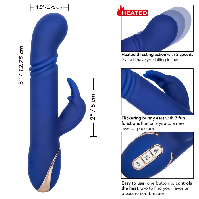 CalExotics Female Sex Toys Jack Rabbit Signature Heated Silicone Thrusting G Rabbit CalExotics Female Sex Toys Jack Rabbit Signature Heated Silicone Thrusting G Rabbit