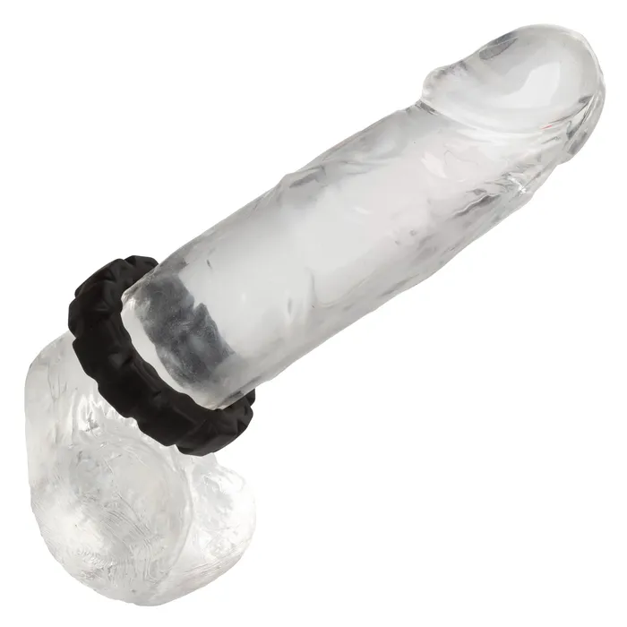 CalExotics Male Sex Toys Alpha Liquid Silicone Prolong Tread Ring Black CalExotics Male Sex Toys Alpha Liquid Silicone Prolong Tread Ring Black