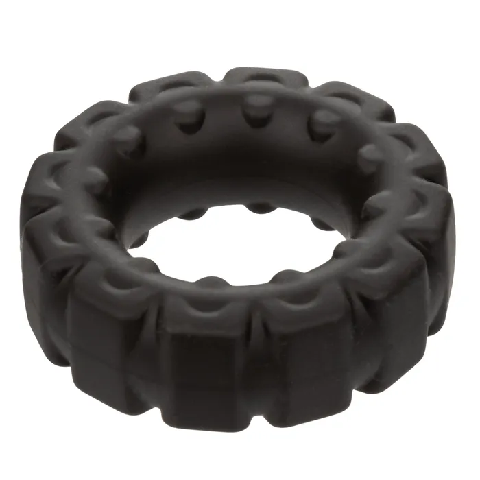 CalExotics Male Sex Toys Alpha Liquid Silicone Prolong Tread Ring Black CalExotics Male Sex Toys Alpha Liquid Silicone Prolong Tread Ring Black