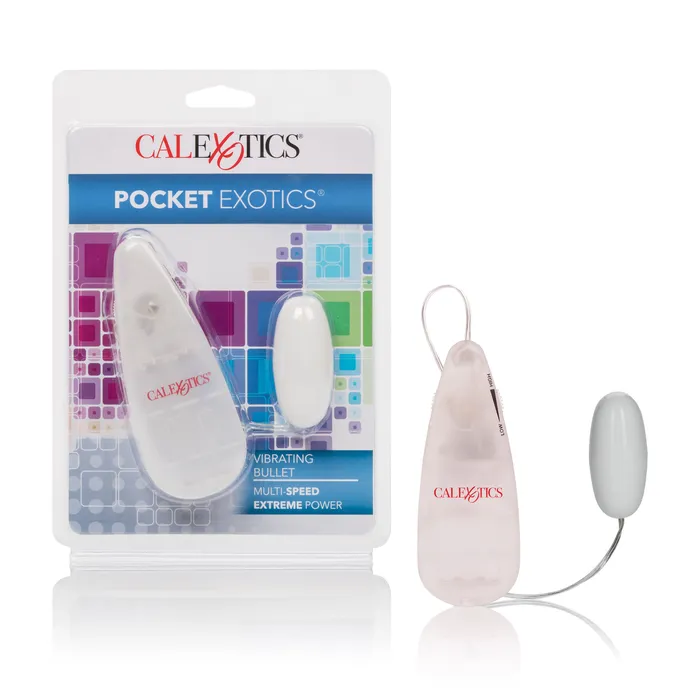 CalExotics Pocket Exotics Vibrating Ivory Bullet Female Sex Toys