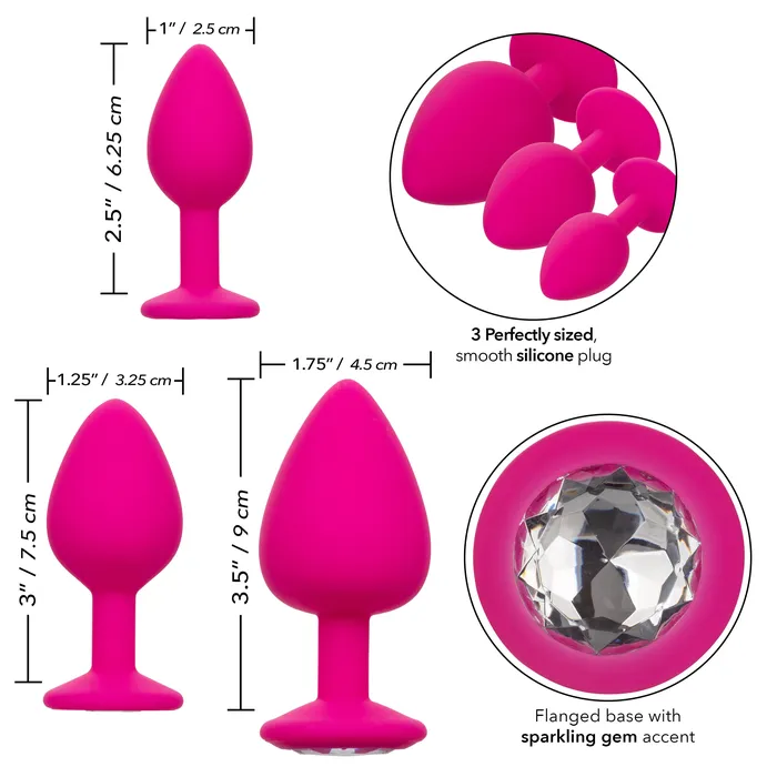 CalExotics Vibrators Cheeky Gems Pink