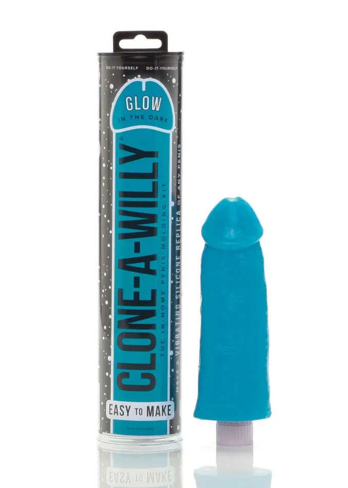 CloneaWilly Dildos CloneaWilly GlowintheDark Kit Blue