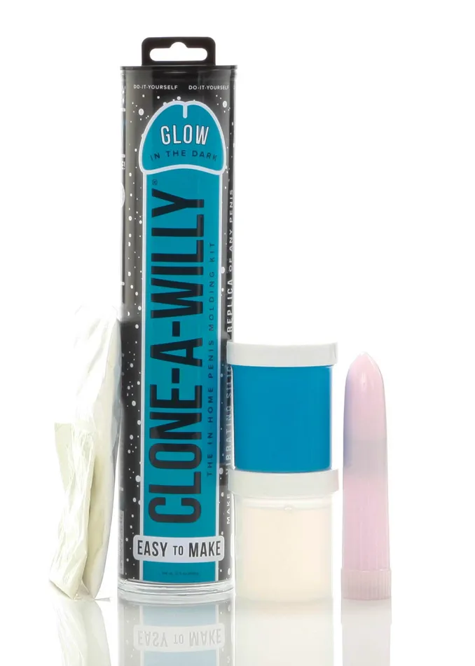 CloneaWilly Dildos CloneaWilly GlowintheDark Kit Blue CloneaWilly Dildos CloneaWilly GlowintheDark Kit Blue