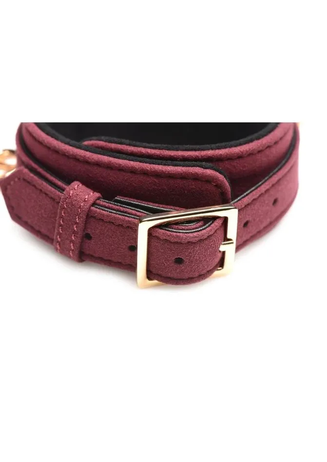 Couples Master Series Velvet Bondage Set Cuffs Collar and Leash Master Series