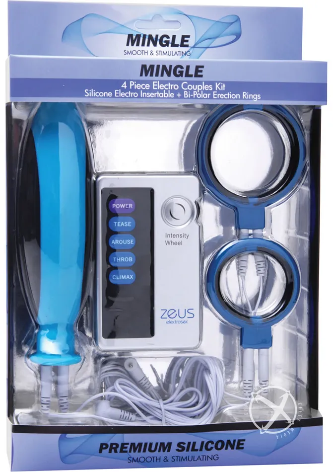Couples Zeus Electrosex Zeus Electrosex Mingle 4 Piece Electro Couples Kit