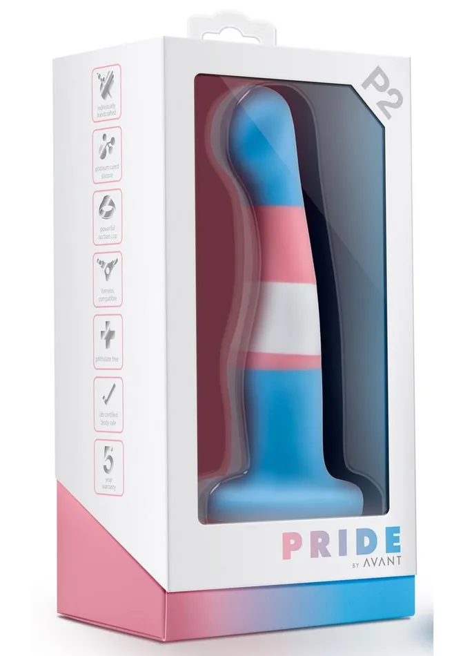 Dildos Avant Avant Pride P2 True Blue Silicone Dildo Dildos Avant Avant Pride P2 True Blue Silicone Dildo