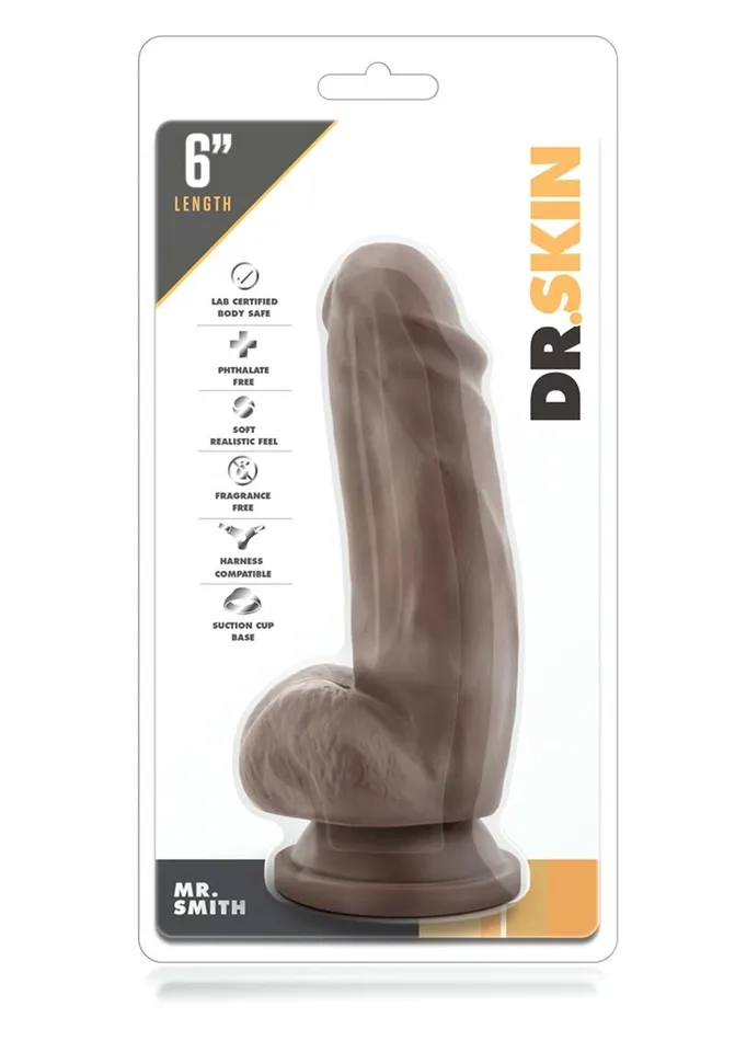 Dildos Dr Skin Dr Skin Mr Smith Dildo with Balls and Suction Cup
