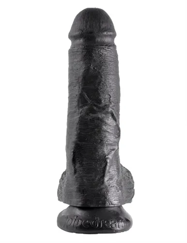 Dildos Pipedream King Cock 8Inch Cock With Balls Black